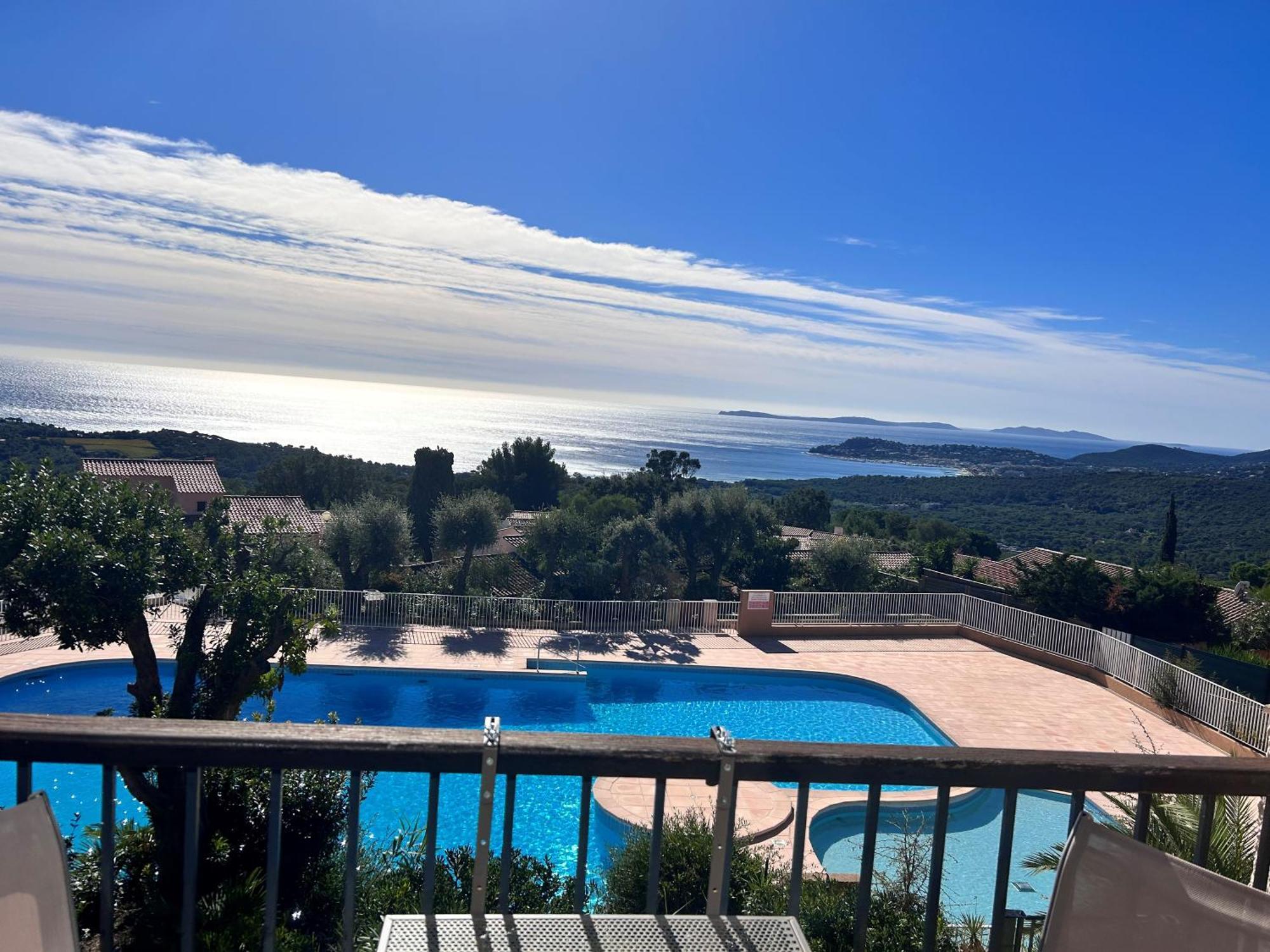 Studio Pool House Vue Mer Panoramique Amazing Sea View Wifi Linge Linen Inclut Aircondition Ла Кроа Валмер Екстериор снимка