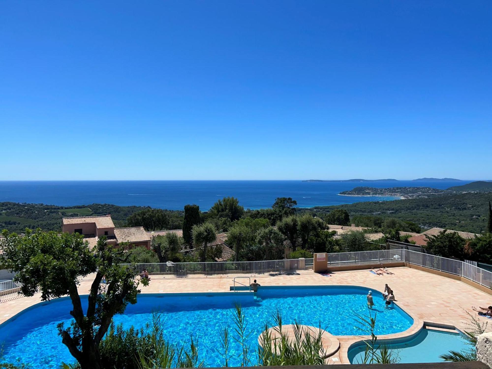 Studio Pool House Vue Mer Panoramique Amazing Sea View Wifi Linge Linen Inclut Aircondition Ла Кроа Валмер Екстериор снимка