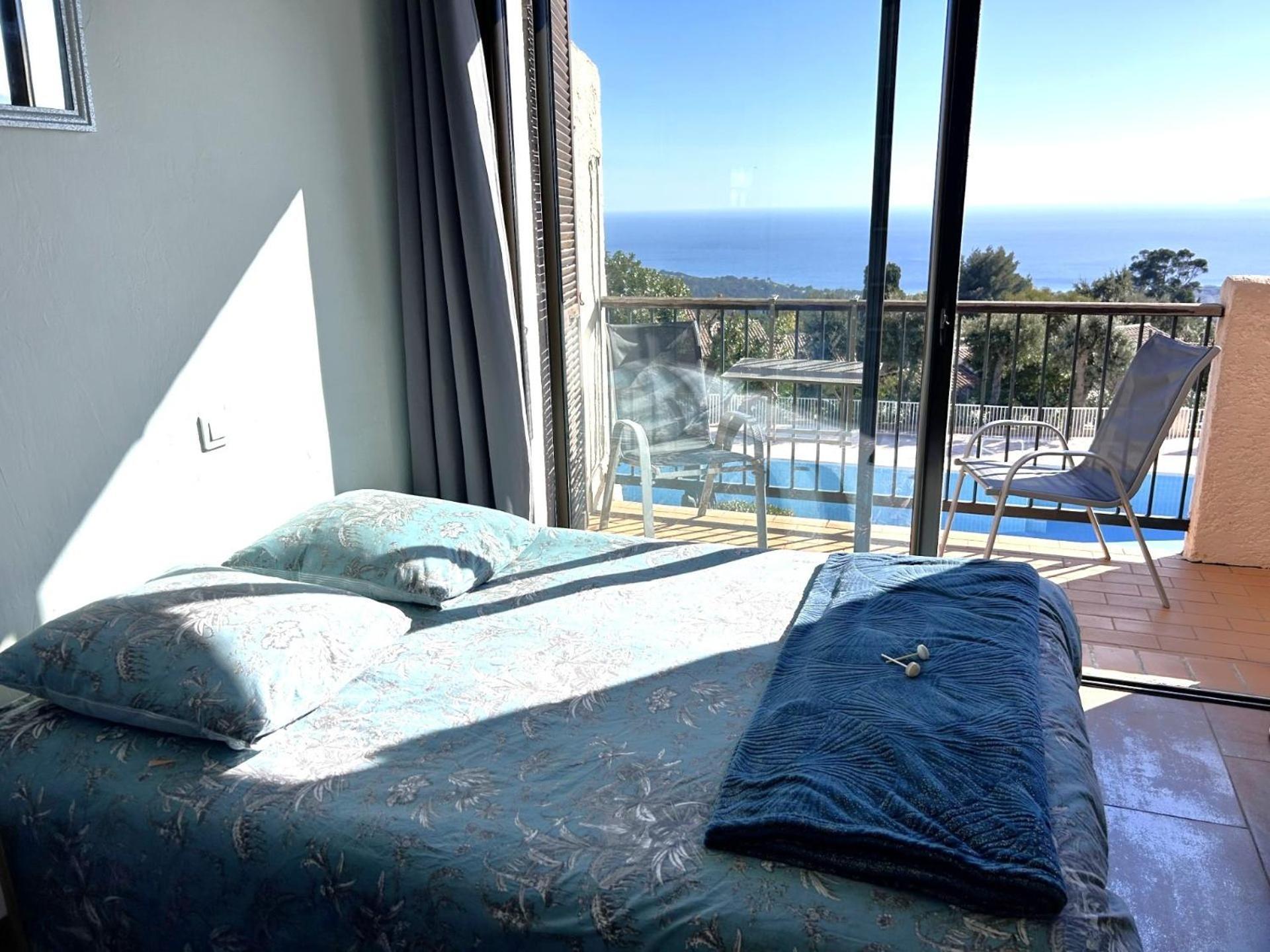 Studio Pool House Vue Mer Panoramique Amazing Sea View Wifi Linge Linen Inclut Aircondition Ла Кроа Валмер Екстериор снимка